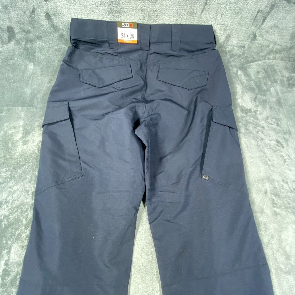 5.11 Pants Men Cargo TacLite EMS 34x34 Relaxed Fit Ripstop Utility Navy Blue NWT - Picture 6 of 6